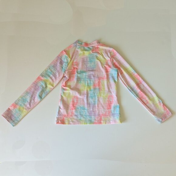 Cat & Jack Girls Watercolor Rash Guard Swim Top M 7/8 GUC - Picture 3 of 6
